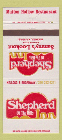 Matchbook Cover - Shepherd of the Hills Inn Wichita KS 30 Strike