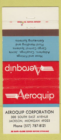 Matchbook Cover - Aeroquip Equipment Jackson MI 30 Strike
