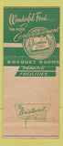 Matchbook Cover - Yearmans' of Detroit MI restaurant WEAR 30 Strike
