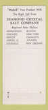 Matchbook Cover - Diamond Crystal Salt Company St Clair MI 30 Strike