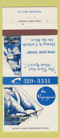 Matchbook Cover - The Voyageur St Clair MI 30 Strike