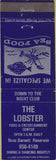 Matchbook Cover - The Lobster NO TOWN