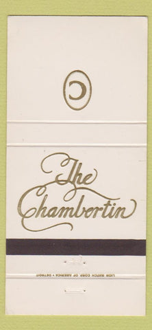 Matchbook Cover - Teh Chamertin Restaurant West Dearborn MI 30 Strike
