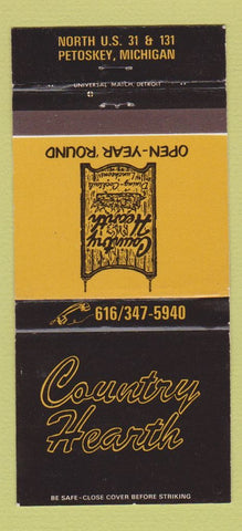 Matchbook Cover - Country Hearth Petoskey MI restaurant 30 Strike
