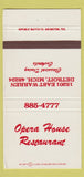 Matchbook Cover - Opera House Restaurant Detroit MI WEAR 30 Strike