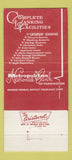 Matchbook Cover - Metropolitan National Bank Farmington MI 30 Strike