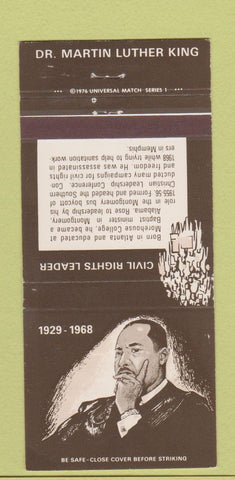 Matchbook Cover - Dr Martin Luther King Idaho Bank Trust Nampa ID 30 Strike