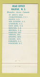 Matchbook Cover - Eastern Trust Company Halifax NS 30 Strike