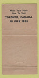 Matchbook Cover - Lions Club ON QC 1962 WORN 30 Strike
