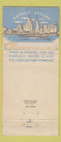 Matchbook Cover - Lions Club New York City MI Michigan District 30 Stick