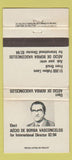 Matchbook Cover - Lions Club Brazil Aecio De Borba Vasconcelos WEAR 30 Strike