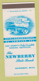 Matchbook Cover - Newbury State Bank MI 30 Strike