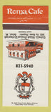 Matchbook Cover - Roma Cafe Detroit MI Italian 30 Strike