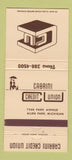 Matchbook Cover - Cabrini Credit Union Allen Park MI 30 Strike