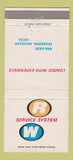 Matchbook Cover - RW Service System Dearborn MI 30 Strike