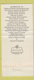 Matchbook Cover - Wm Dunstan Supply Petoskey MI Plumbing Heating WEAR 30 Strike