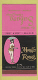 Matchbook Cover - Moulin Rouge Sahara Motor Lodge Spokane WA girlie 30 Strike