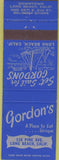 Matchbook Cover - Gordon's Long Beach CA