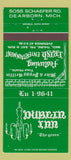 Matchbook Cover - Dublin Inn Dearborn MI 30 Strike
