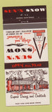 Matchbook Cover - Sun n Snow Lodge Restaurant  Cadillac West MI 30 Strike