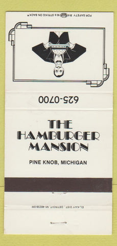 Matchbook Cover - Hamburger Mansion Pine Knob MI 30 Strike