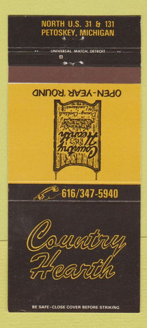Matchbook Cover - Country Hearth Petoskey MI  30 Strike