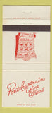 Matchbook Cover - Pontchartrain Wine Cellars Detroit MI WEAR 30 Strike
