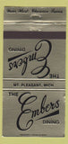 Matchbook Cover - Embers Restaurant Traverse City MI WEAR 30 Strike