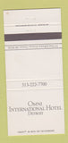 Matchbook Cover - Omni International Hotel Detroit MI 30 Strike
