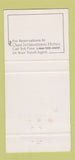 Matchbook Cover - Omni International Hotel Detroit MI 30 Strike