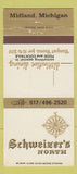 Matchbook Cover - Schweizer's North Midland MI restaurant WEAR 30 Strike