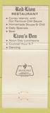 Matchbook Cover - Lion's Den Bay City MI WEAR 30 Strike