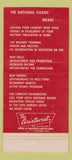 Matchbook Cover - Athletic Association 174th Infantry Buffalo NY 1954 30 Strike