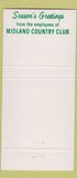 Matchbook Cover - Midland Country Club TX? Christmas 30 Strike
