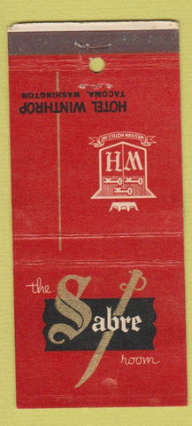 Matchbook Cover - Sable Room Hotel Winthrop Tacoma WA WEAR 21 Strike Feature