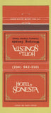 Matchbook Cover - Hotel Sonesta Winnipeg MB 30 Strike