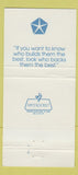 Matchbook Cover - South Boulevard Chrysler Plymouth Charlotte NC 30 Strike