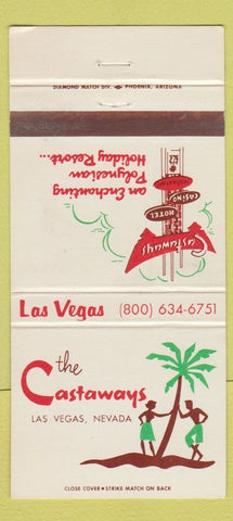 Matchbook Cover - Castaways Las Vegas NV casino hotel 30 Strike