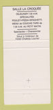 Matchbook Cover - Restaurant Le Patrimoine Quebec QC 30 Strike
