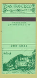 Matchbook Cover - San Francisco Club Montreal QC 30 Strike
