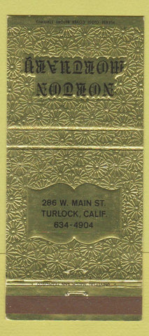 Matchbook Cover - Norton Mortuary Turlock CA 30 Strike