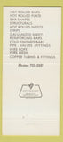 Matchbook Cover - Manisteel Inc Manistee MI 30 Strike