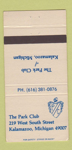 Matchbook Cover - Park Club of Kalamazoo MI 30 Strike