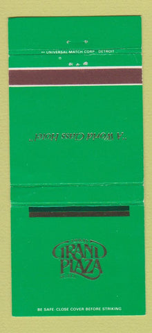 Matchbook Cover - Grand Plaza Hotel Grand Rapids MI 30 Strike