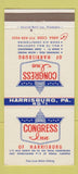 Matchbook Cover - Congress Inn Harrisburg PA 30 Strike