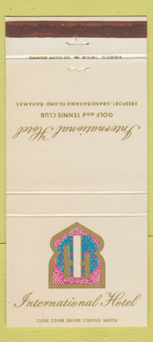Matchbook Cover - International Hotel Freeport Bahamas 30 Strike