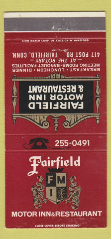 Matchbook Cover - Fairfield Motor Inn Fairfield CT 30 Strike