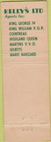 Matchbook Cover - Kelly's LTD Liquor Nassau Bahamas