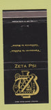 Matchbook Cover - Zeti Psi Fraternity New York City 30 Strike