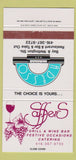 Matchbook Cover - Sadesso Restaurant Bar Toronto ON 30 Strike